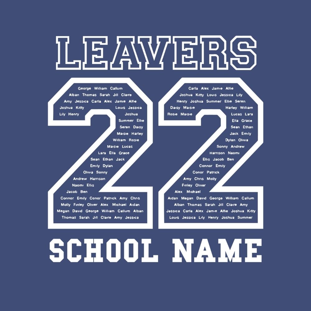 2022 Leavers Hoodie Print Designs