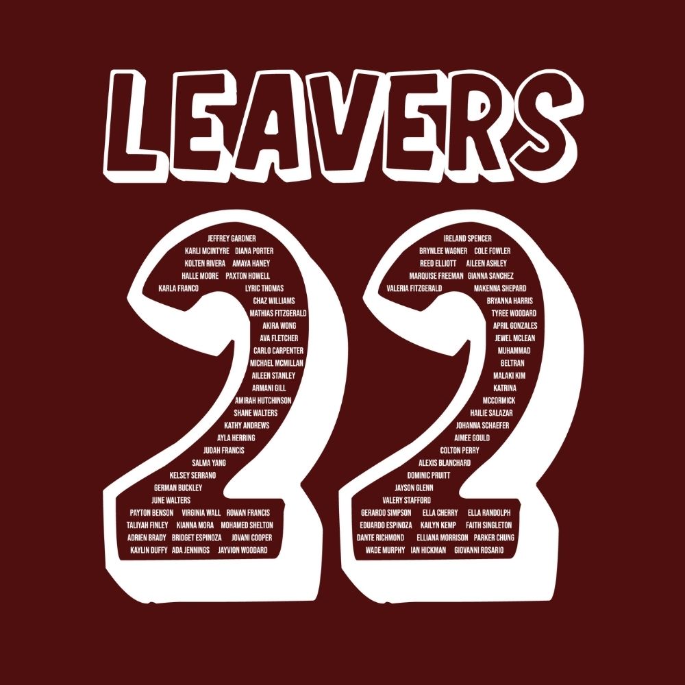 2022 Leavers Hoodie Print Designs 13